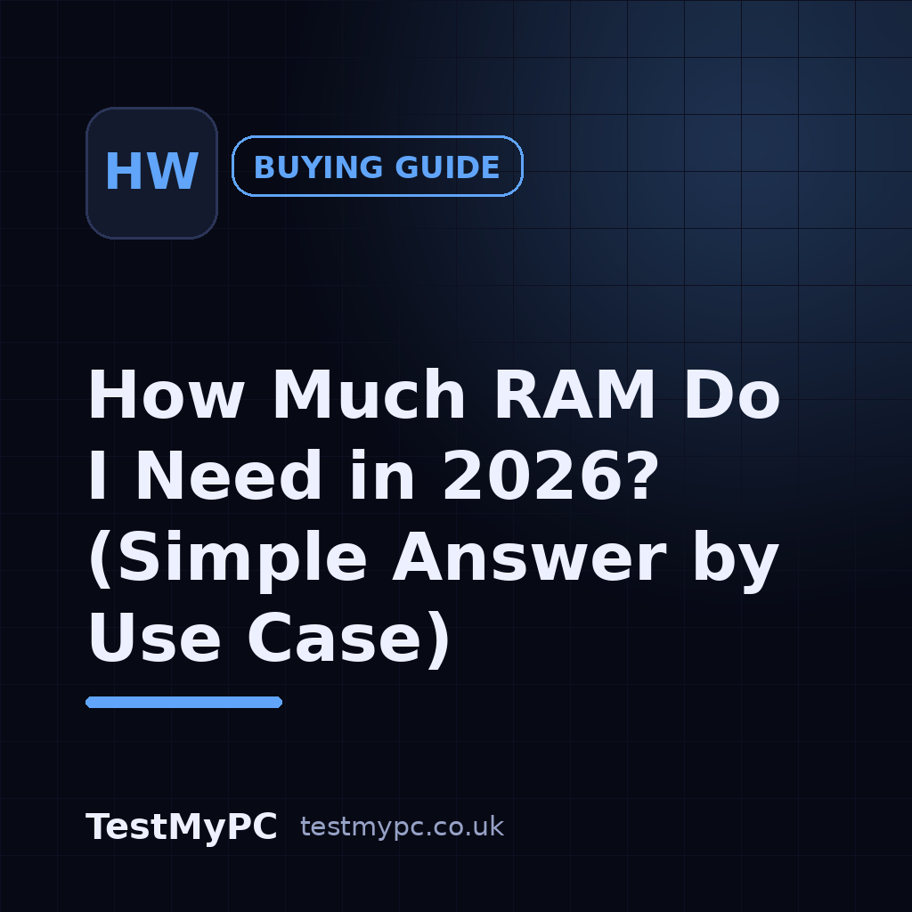 How Much RAM Do I Need in 2026? (Simple Answer by Use Case)