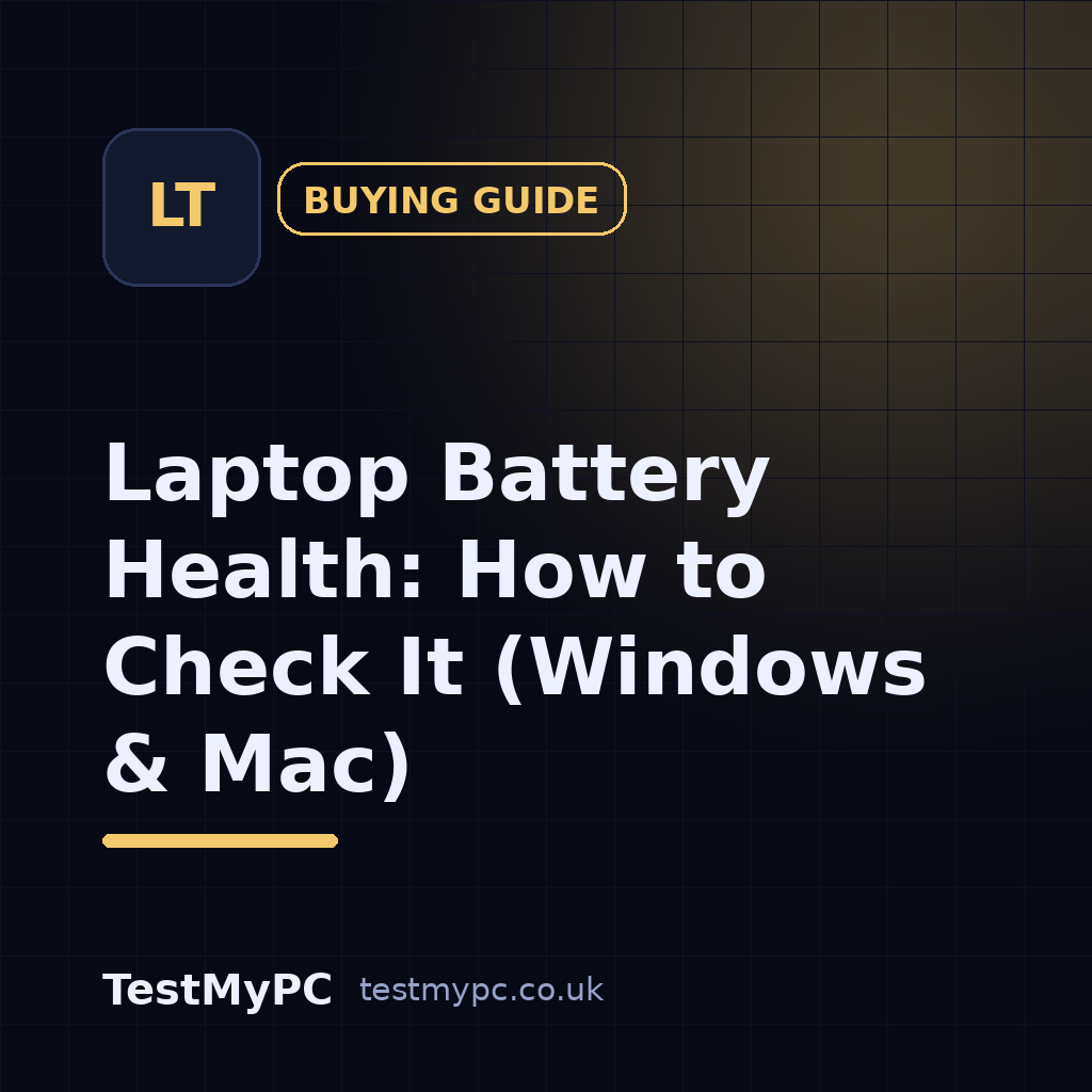 Laptop Battery Health: How to Check It (Windows & Mac)