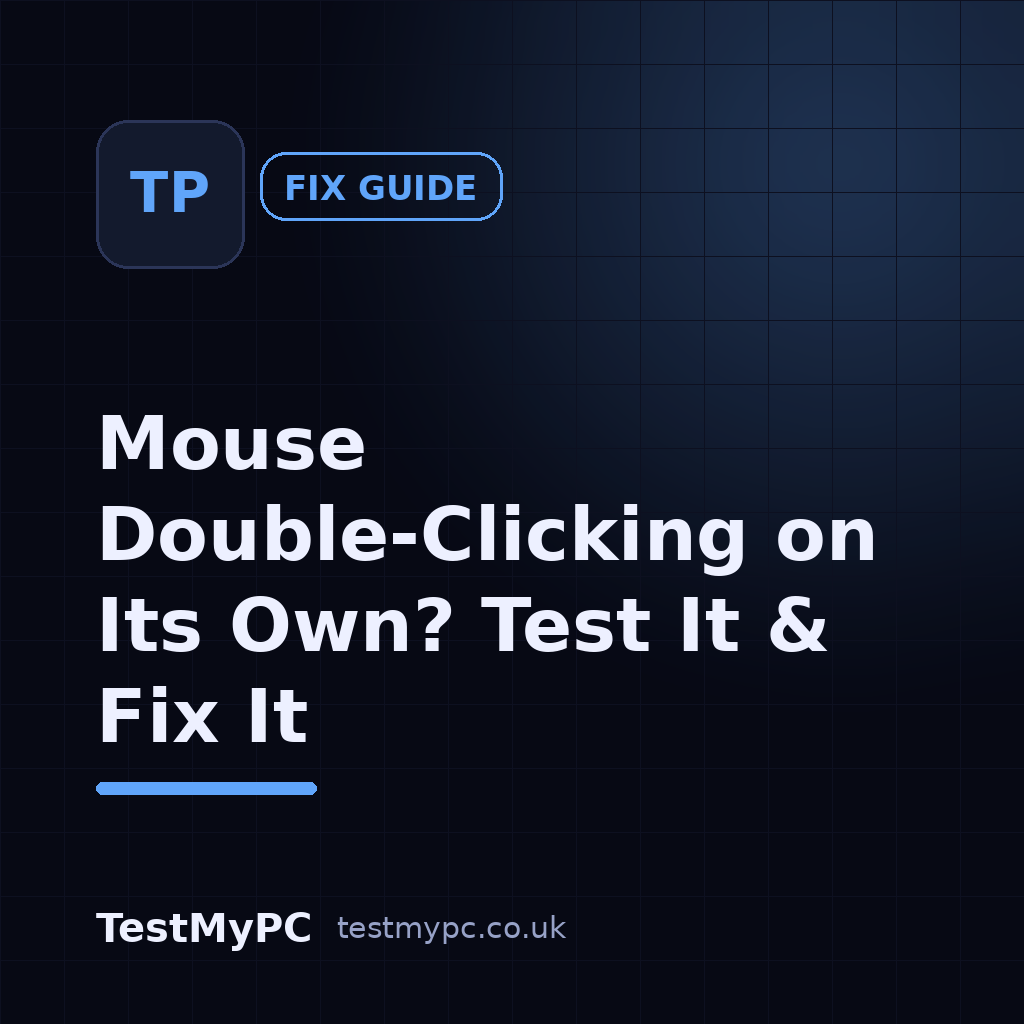 Mouse Double-Clicking on Its Own? Test It & Fix It