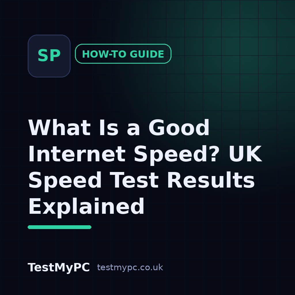 What Is a Good Internet Speed? UK Speed Test Results Explained